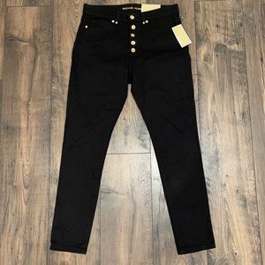 Michael kors selma 8p black skinny pants